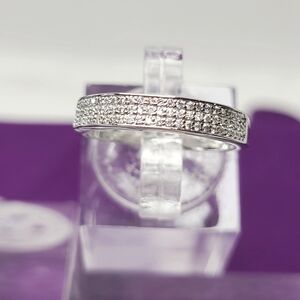 Moissanite Pave set Band Ring